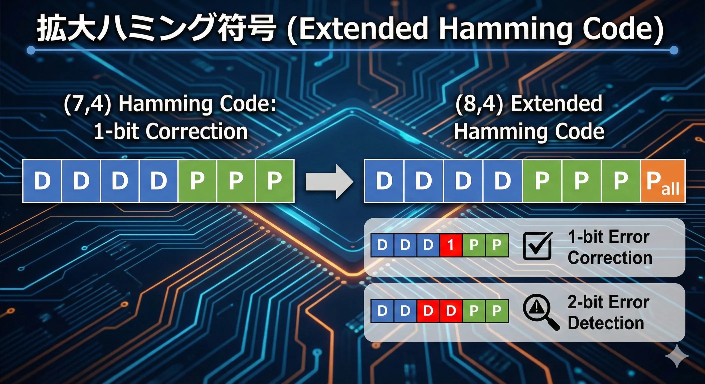 拡大ハミング符号のイメージ図